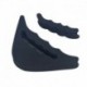 Fekete színű - 1 pár Szivacsos lábujjvédő talpbetét magassarkú cipőbe