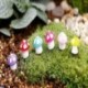 Nincs szín - 20x Gombás Tündérkert Miniatúrák Tartozékok Gyanta-Kézműves Mikro Táj USA