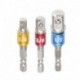 Nincs szín - 3 db-os hatlapú fúrófejű foglalatadapter 1/4 &quot 3/8&quot  1/2 &quot meghajtású elektromos ütvecsavarozó