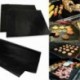 2db Fekete - 44cm x 33cm-es - Tapadásmentes grill sütőlap - BBQ - Kerti sütögetéshez