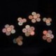 2CM - 100db Boho 2 lyukú kerek fa gomb varrófa Scrapbooking barkácsolás kézműves