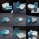 5db / Mini készlet (kb. 2,5-3 cm) - Szilikon gyanta penész a barkács ékszerek medál készítéséhez eszköz penész