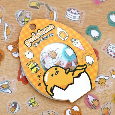Nincs szín - 50db Gudetama Lazy Egg matricák Kawaii Cartoon DIY Scrapbooking Label Decal
