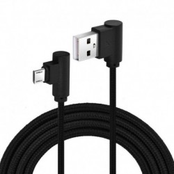 * A-3M (Micro USB) - 90 fokos derékszögű L típusú C / Android / Micro USB adatszinkron gyors töltőkábel