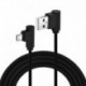 * A-2M (C típus) - 90 fokos derékszögű L típusú C / Android / Micro USB adatszinkron gyors töltőkábel