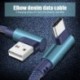 * B-0,3M (mikro USB) - 90 fokos derékszögű L típusú C / Android / Micro USB adatszinkron gyors töltőkábel