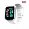 Ezüst   fekete - Smart Watch Y68 vízálló pulzusmérő fitnesz karszalag Android IOS-hoz