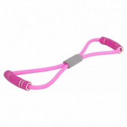 Rózsaszín - Stretch szalag kötél latex gumikar ellenállás fitnesz edzés Pilates jóga tornaterem