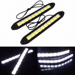 Nincs szín - 2db vízálló 20W LED 12V nappali menetfény DRL COB szalaglámpa köd autó