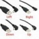 Jobb (adapter) - USB 3.0 A bal / derékszögű 90 fokos férfi és női adapter kábel hosszabbító vezeték