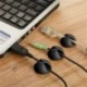 Nincs szín - 20 csomag kábeltartó markolat asztali falszervező asztali vezeték vezeték USB tartó USA