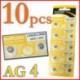 10db AG10 - 5/10 / 100PCS alkáli érme gombelem a robusztus játékóra távirányítóhoz