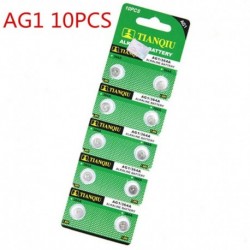 10db AG1 - 5/10 / 100PCS alkáli érme gombelem a robusztus játékóra távirányítóhoz