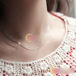 10 db Új divat Női  18" 1MM ezüst színű nyaklánc