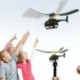 Nincs szín - Húzzon húr fogantyú helikopter repülőgép repülőgép drone szabadtéri repülő gyerekek játék ajándék