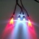 Nincs szín - ÚJ stílusú RC On-Road autó LED éjszakai 5 mm-es fehér és 3 mm-es piros fényszórók 4 LED-es lámpa