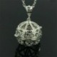 Nincs szín - Silver Locket nyaklánc illat illóolaj aromaterápiás diffúzor medál AU