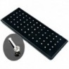 Ezüst - 60x kristály strassz orr gyűrű csont csavar rozsdamentes acél testpiercing ékszerek