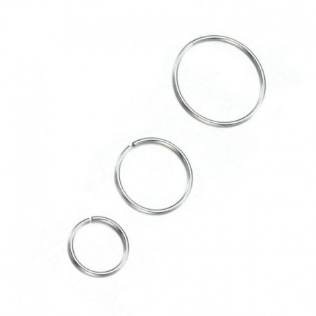 Ezüst - 3db sebészeti acél zökkenőmentes orrpántok fültragusz ajakgyűrűk piercing ékszerek