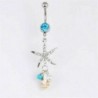 * 8 - Ragyogjon köldök hasi gomb gyűrűk bár kristályvirág dangle test Piercing ékszerek