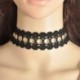 1 * - Gótikus Retro Csipke Virág Tetoválás Choker gallér nyaklánc divat punk fekete fehér