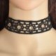1 * - Gótikus Retro Csipke Virág Tetoválás Choker gallér nyaklánc divat punk fekete fehér