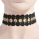 5 * - Gótikus Retro Csipke Virág Tetoválás Choker gallér nyaklánc divat punk fekete fehér