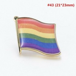 Pride - Többszínű zászló alakú zománc kitűző - 43. verzió