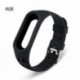 * 2 Fekete - Fit Xiaomi Mi Band 3/4 szilikon karkötő karszalag karóra csuklópánt csere