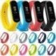 * 2 Szürke és zöld - Fit Xiaomi Mi Band 3/4 szilikon karkötő karszalag karóra csuklópánt csere