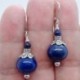 * 102 (4X1CM) - 925 ezüst dangle csepp fülbevaló fülhorog holdkő női divat ékszer ajándék