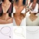 12 * 3 rétegű Nap Hold nyaklánc - Női Boho többrétegű choker hosszú lánc állítás nyaklánc medál ékszer ajándék