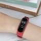 Piros - Cserélhető karkötő Xiaomi Mi band 3 4 sport karszalag lélegző hevederhez