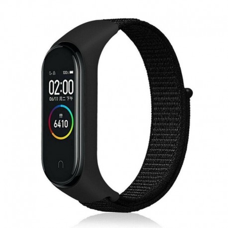 Fekete - Cserélhető karkötő Xiaomi Mi band 3 4 sport karszalag lélegző hevederhez