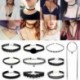 7db / 3. szett - 10db / készlet gótikus bársonyos tetoválás csipke choker gallér medál nyaklánc punk ékszerek