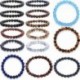 * 32 Amazonit gyöngy (8MM) - Férfi természetes drágakő gyöngy karkötő Buddha fej varázsa gyöngyös karkötő ékszerek