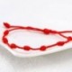 1db - 2db szerencsés piros húrkarkötő Kabbala Amulet 7 csomós védőkötél Unisex USA