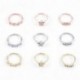 Arany- Virág - Testpiercing hamis orrgyűrű karika Septum Labret ajak orr ékszerek rozsdamentes acél