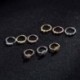 Arany- Virág - Testpiercing hamis orrgyűrű karika Septum Labret ajak orr ékszerek rozsdamentes acél