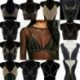 * 14 - Szexi Boho női tengerparti bikini melltartó hám nyaklánc derék has testlánc ékszerek