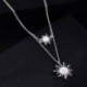 Arany - Boho női többrétegű hosszú láncú napraforgó medál choker nyaklánc ékszer ajándék