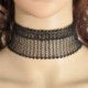 11 * - Vintage gótikus fekete csipke virág fojtó gallér nyaklánc Retro Punk női ékszerek