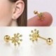 * 5 Arany - 1db Mini gyémántok gyűrűs rúd fülmászó Tragus Helix piercing fülbevaló