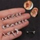 * 5 Arany - 1db Mini gyémántok gyűrűs rúd fülmászó Tragus Helix piercing fülbevaló