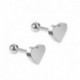 Rózsa arany - 2db Heart Star porc Tragus kagyló Helix felső fülbevaló fülbevaló szúrás Egyesült Királyságban