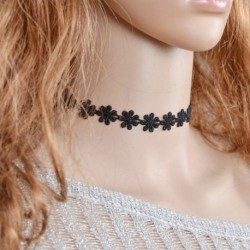 12 * - Vintage retro fekete bársony kristály varázsa medál choker nyaklánc gótikus ékszerek