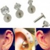3mm - 16G CZ drágakő kerek Tragus ajakgyűrű Monroe fülporcos fülbevaló piercing punk