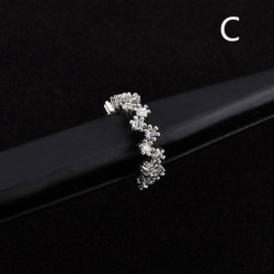 C - Aranyos ezüst CZ karika orrgyűrű Daith szorosan áttört Tragus Helix porc fülbevaló