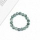 Nincs szín - 10mm 100%  -ban természetes, zöld színű drágakő gyöngyök Jade Jadeite karkötő 7,5 &quot