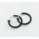 Ezüst - Punk 2db hamis orrajkak gyűrű rugós kapcsos karika fülbevaló unisex piercing septum